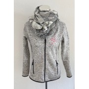 Knit Fleece Jacke